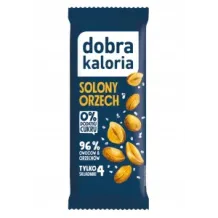 Smaczny i Zdrowy Baton Solony Orzech Bez Cukru Błonnik VEGE Dobra Kaloria 35g 1995