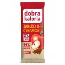 Zdrowy Baton Jabłko Cynamon 94% Owoców i Orzechów Błonnik Dobra Kaloria 35g 2046