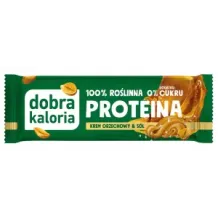 Baton Proteinowy Krem Orzechowy Bez Dodatku Cukru 24% Białka Dobra Kaloria 45g 2213