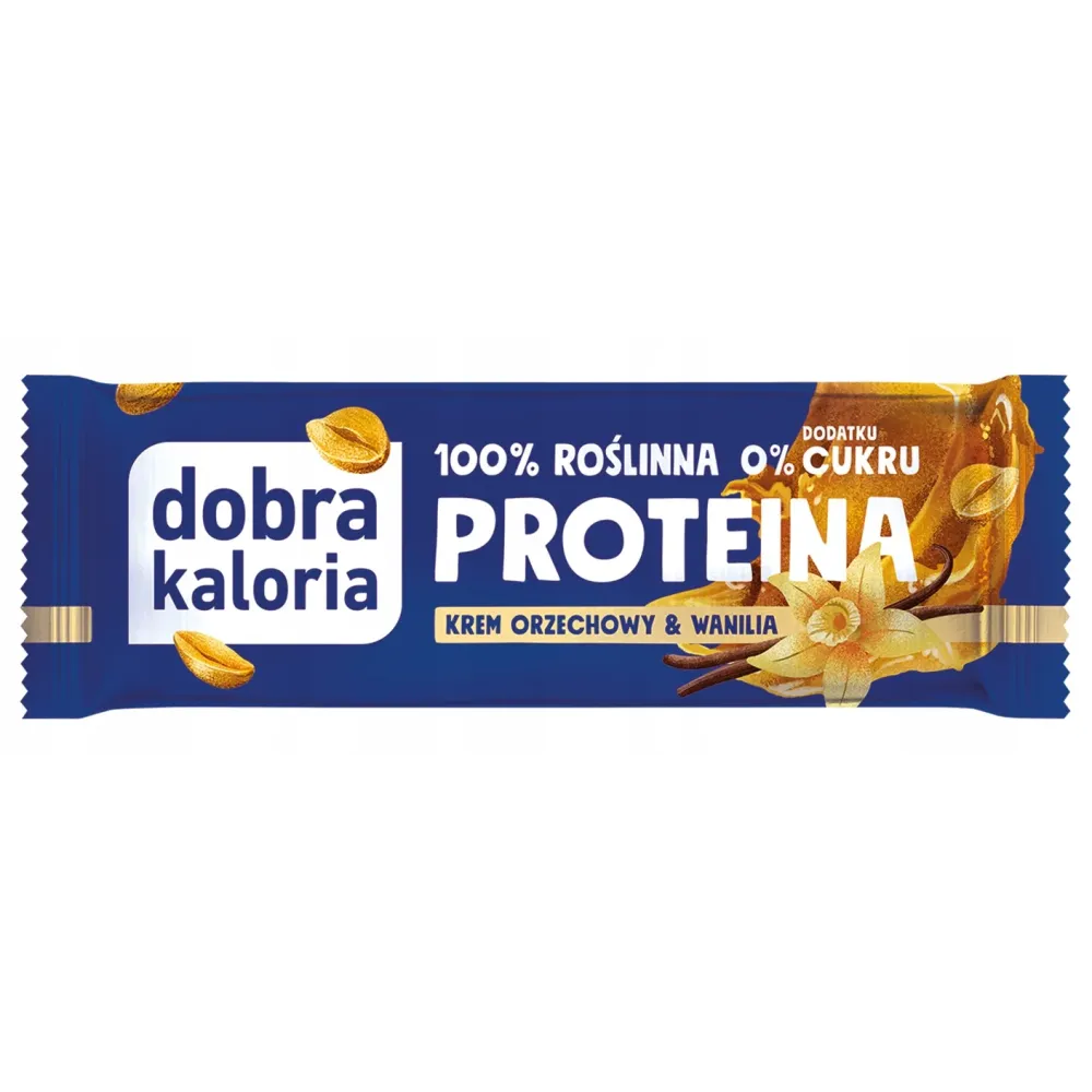 Naturalny Baton Proteinowy Bez Dodatku Cukru Orzech Wanilia Dobra Kaloria 45g 2220