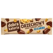 Fit Zdrowy Baton Orzechy Gorzka Czekolada Banan Błonnik Dobra Kaloria VEGE 30g 2664