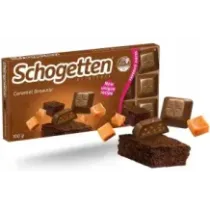 Schogetten Czekolada Caramel Brownie o Smaku Ciasta Brownie z Karmelem 100g 40109