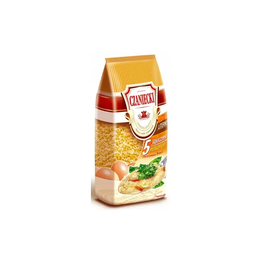 Makaron literki literkowy drobny 5- jajeczny Czaniecki 250 g 59