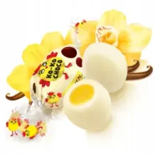 Cukierki Roshen Ko-Ko Choco White KOKO 1kg z nadzieniem wanilia likier jajeczny 7332