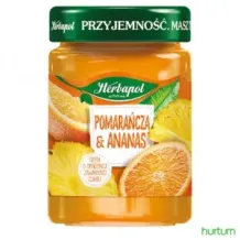 Herbapol Dżem o obniżonej zawartości cukru pomarańcza & ananas 280 g 2358