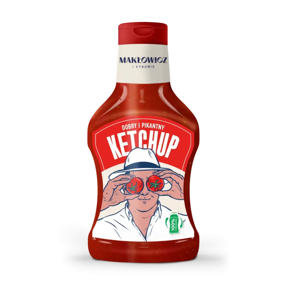 MAKŁOWICZ I SYNOWIE KETCHUP PIKANTNY 490g