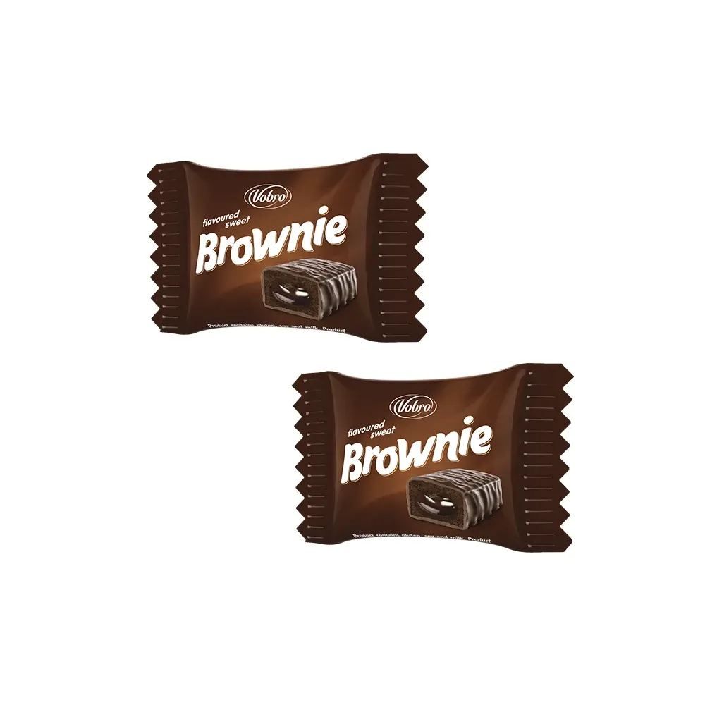 VOBRO CUKIERKI NADZIEWANE O SMAKU BROWNIE W CZEKOLADZIE 250g LUZ