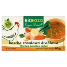Kostki rosołowe BIOOAZA BULION DROBIOWY 66G