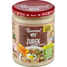 ZUPA ŻUREK Z BOCZKIEM WĘDZONYM I KIEŁBASĄ PAMAPOL 470G