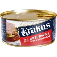 KRAKUS KONSERWA WIEPRZOWINA BEZ KONSERWANTÓW 300G