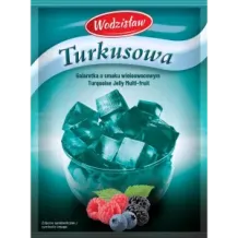 WODZISŁAW GALARETKA TURKUSOWA O SMAKU WIELOOWOCOWYM 71G