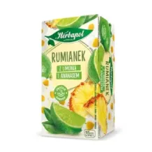 Herbata ziołowa Herbapol - Rumianek z limonką i ananasem 20 torebek