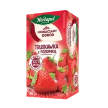 Herbapol Herbata owocowa Herbaciany Ogród - Truskawka z poziomką 20 torebek