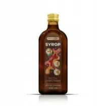 PREMIUM ROSA SYROP 250ML Z OWOCÓW RÓŻY Z INULINĄ I MIODEM