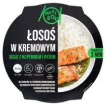 Meal Box Łosoś w kremowym sosie z koperkiem i ryżem 360 g