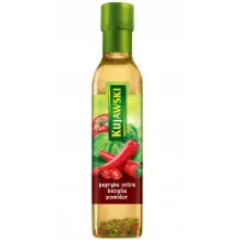 KUJAWSKI OLEJ Z PAPRYKĄ OSTRĄ, POMIDORAMI I BAZYLIĄ SZKŁO 250ML