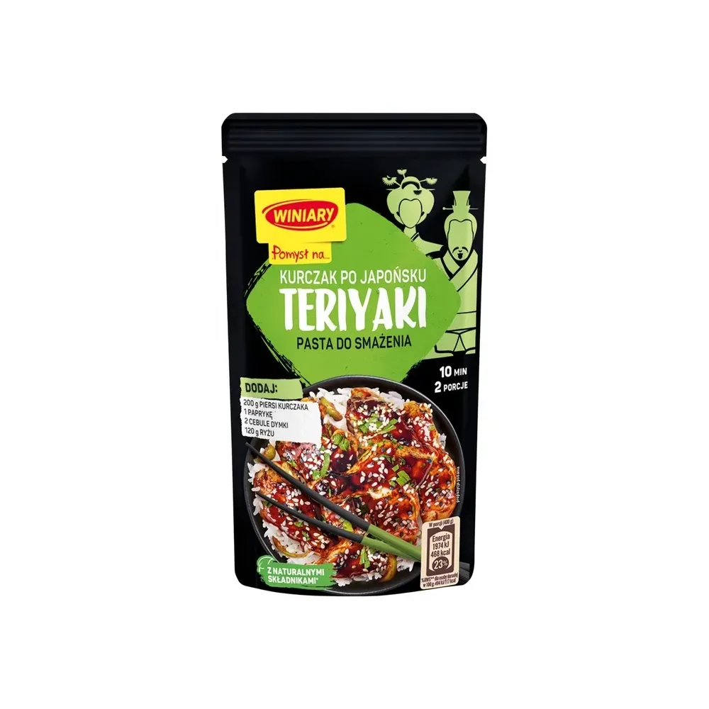 Winiary Pomysł na... Pasta do smażenia kurczak po japońsku Teriyaki 65 g