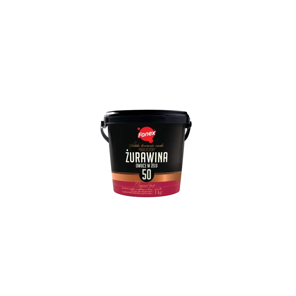 Fanex ŻURAWINA 1 KG owoce w żelu ŻURAWINA wiaderko
