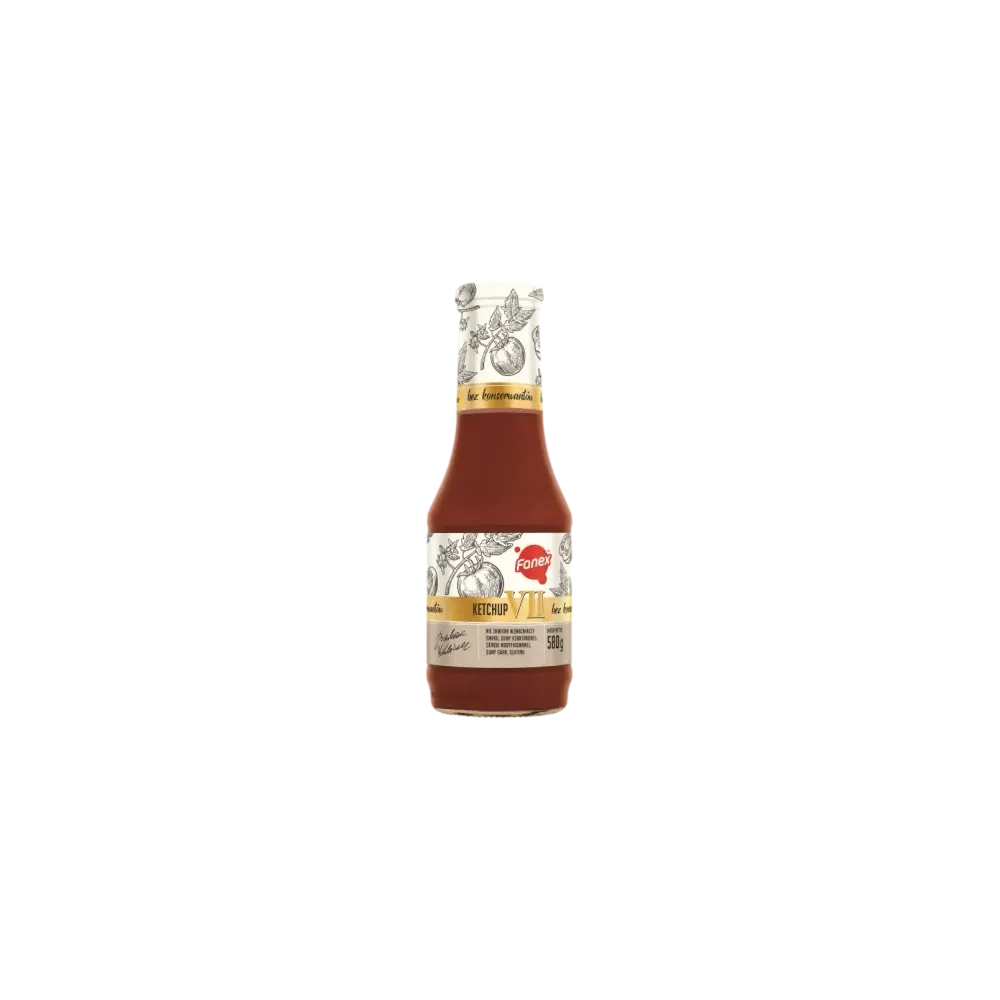 Fanex VII KETCHUP 580G BUTELKA SZKLANA pyszny ketchup w szklanej butelce