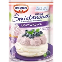 Dr. Oetker Masa śmietanowa Borówkowa 65 g