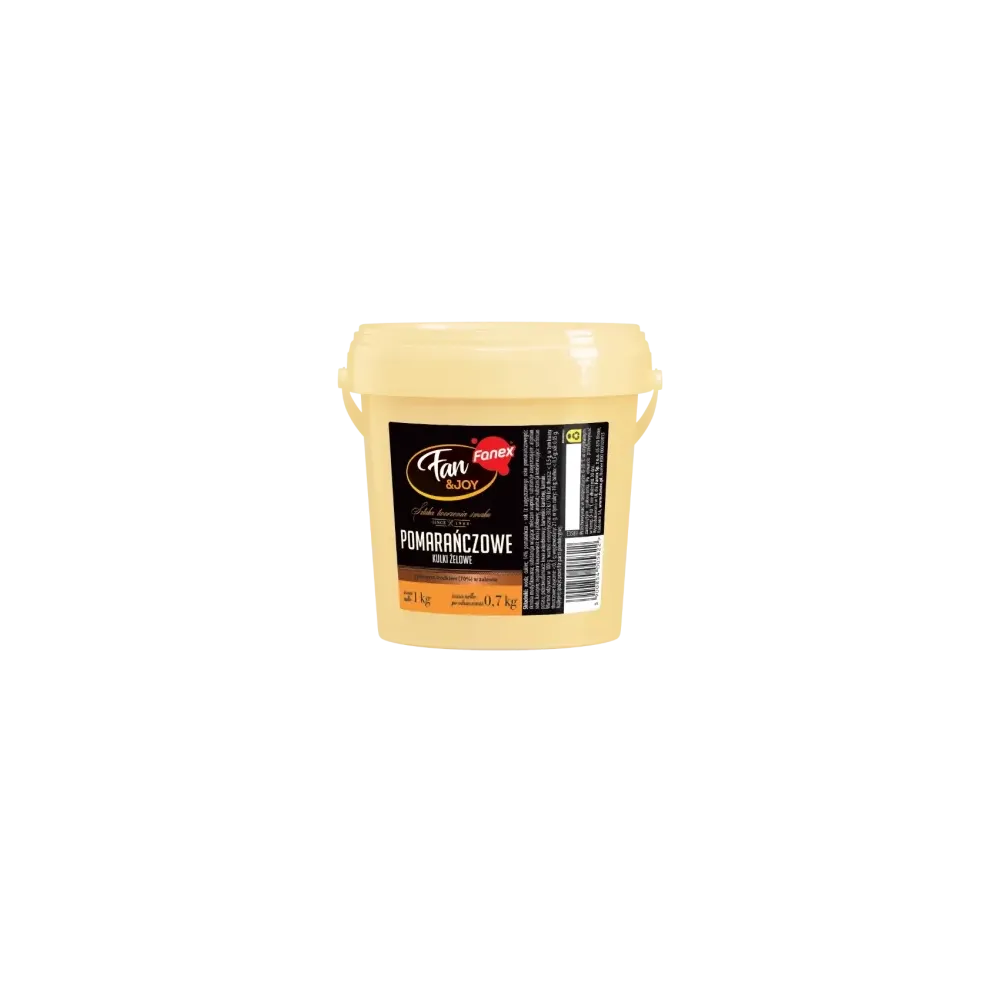 FAN&JOY POMARAŃCZOWE KULKI ŻELOWE 1 KG Fanex bubble tea