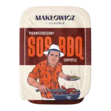 MAKŁOWICZ pierwszorzędny SOS BBQ CHIPOTLE barbecue z PAPRYCZKAMI 120g