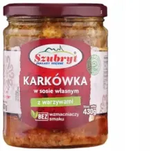 Karkówka w sosie własnym 430g Szubryt