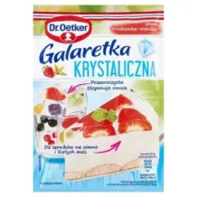 Dr. Oetker Galaretka Krystaliczna Truskawkowo Waniliowa Przezroczysta 72 g