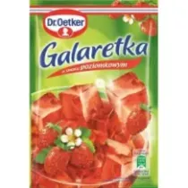 Dr. Oetker Galaretka Orzeźwiający Smak Poziomek Idealna Na Letni Deser 72 g