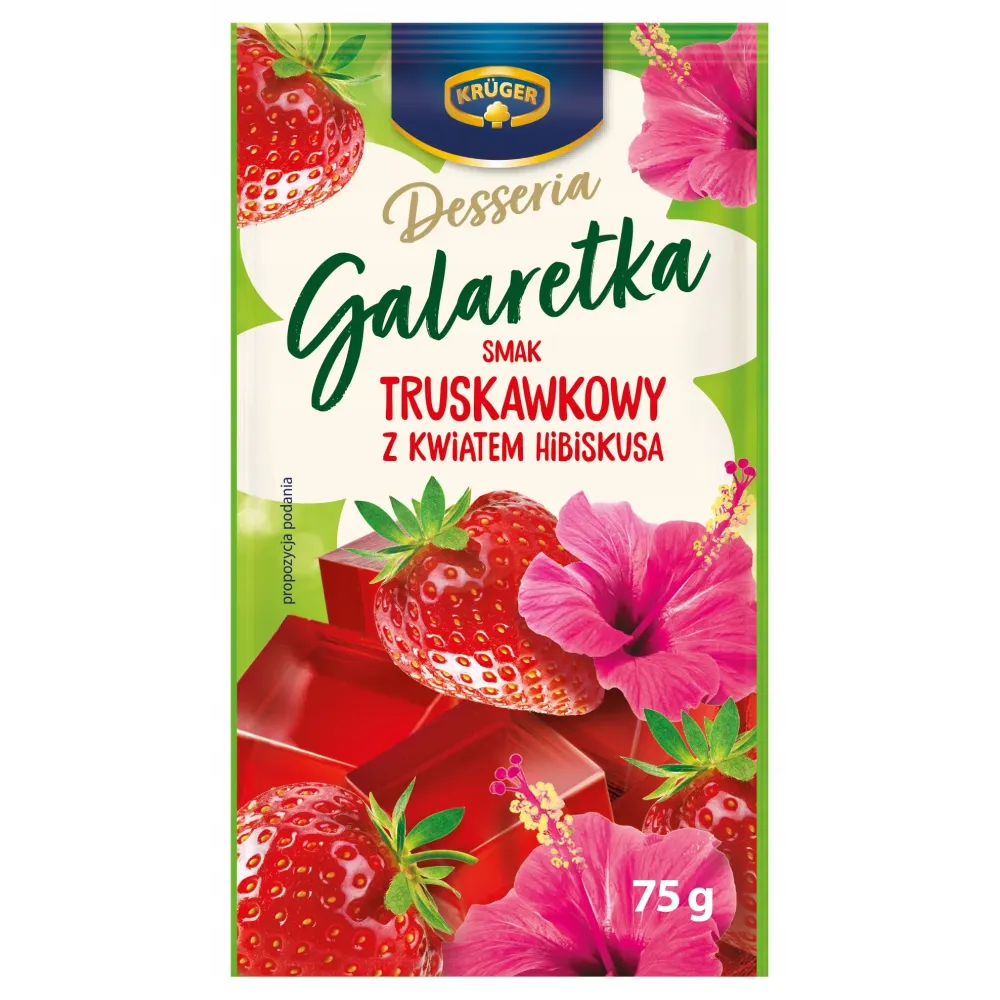 Kruger Galaretka Truskawkowa z Kwiatem Hibiskusa 75g