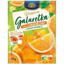 KRUGER Desseria Galaretka z dodatkiem witaminy C smak pomarańczowy 75g