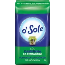 O`Sole Sól kamienna niejodowana 1kg do przetworów
