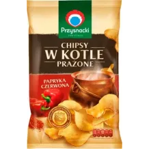 Przysnacki Chipsy w kotle prażone papryka czerwona 125g