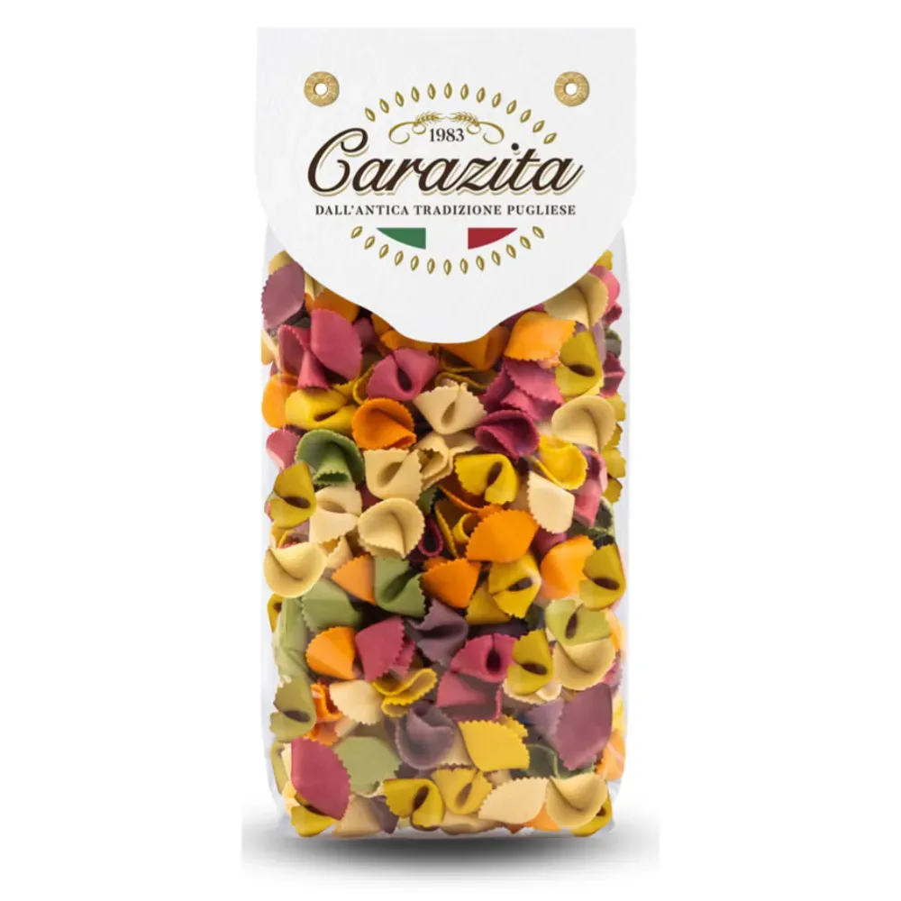 Włoski kolorowy makaron Funghetti (grzybki) 6 smaków 250g Carazita