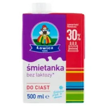 Łowicz Śmietanka Bez Laktozy 30 % Łowicka 500 ml