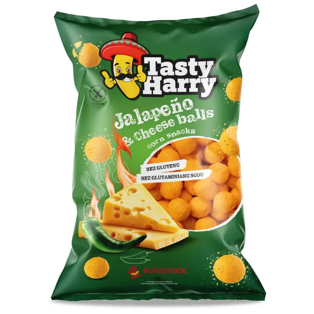 TASTY HARRY chrupki kukurydziane o smaku ser jalapeno 100g