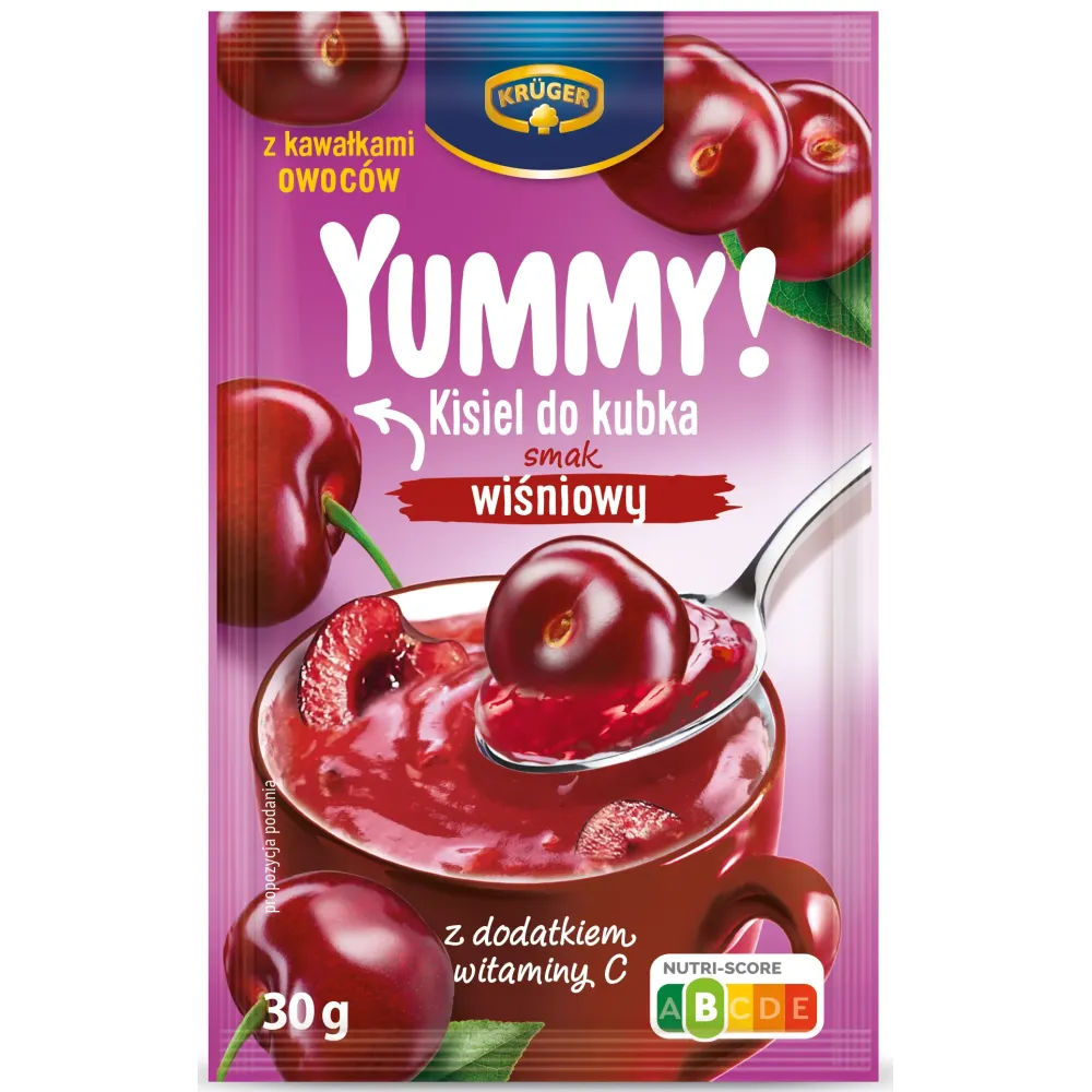 YUMMY! Kisiel do kubka smak wiśniowy 30g