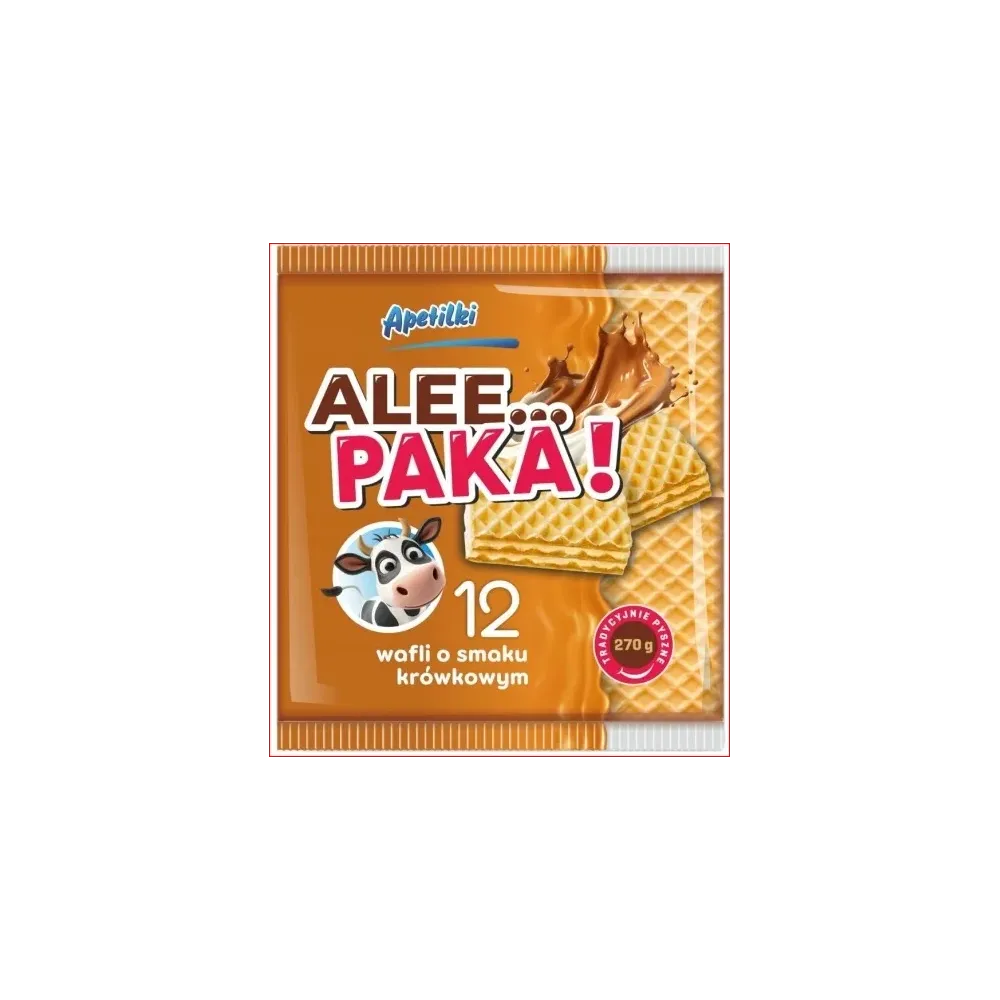 APETITKI WAFLE O SMAKU KRÓWKOWYM 270G