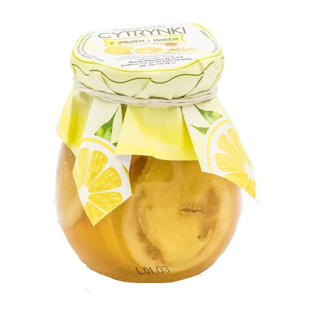 Cytryny z imbirem i miodem do herbaty cytrynki. 71772