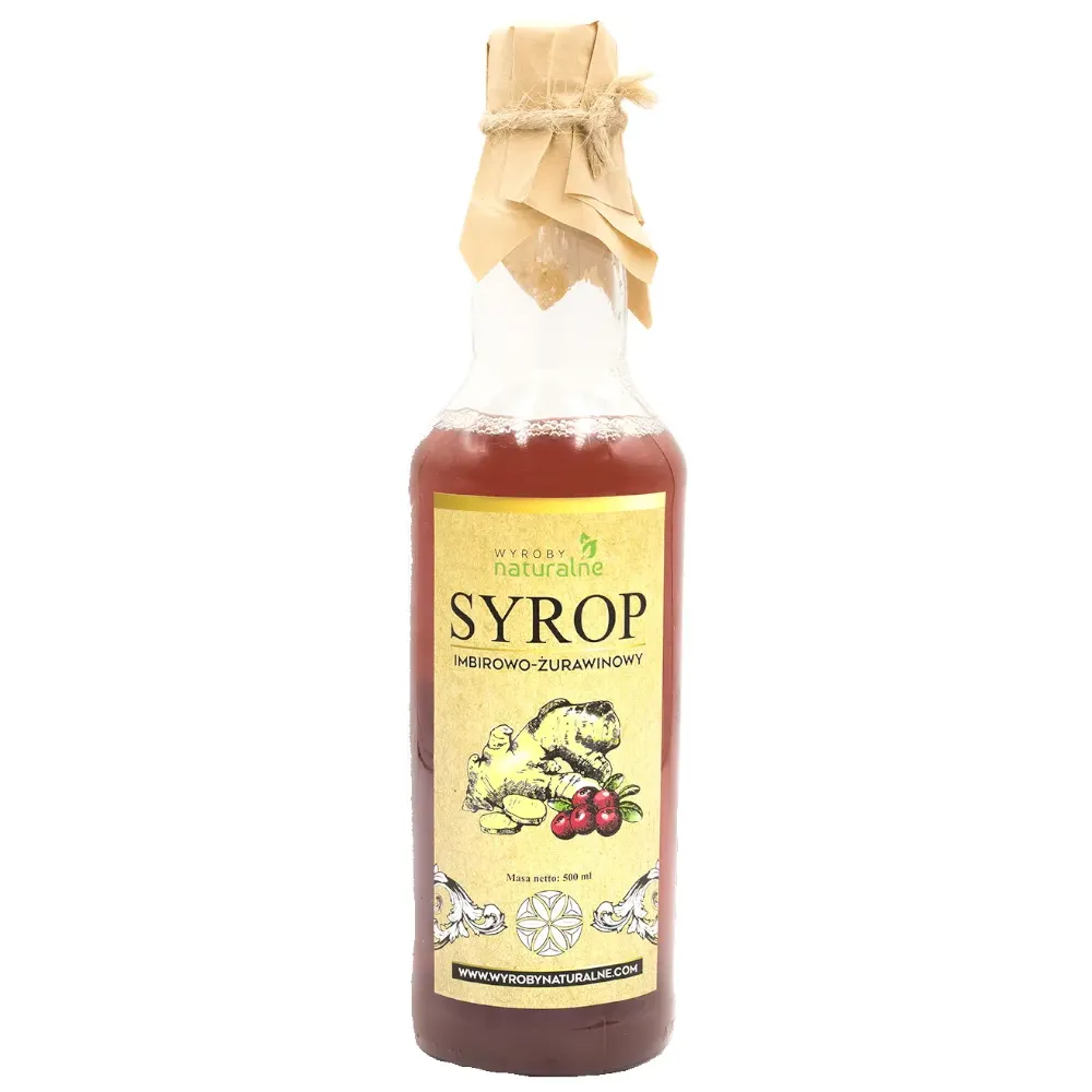Syrop imbirowo-żurawinowy 500ml naturalny. 571147