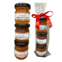 Zestaw 3 miodków w celofanie prezent 70287