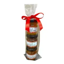 Zestaw 3 miodków w celofanie prezent 70287