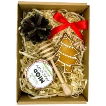 Zestaw prezentowy UPOMINEK piernik miodek łyżka do miodu. 73066