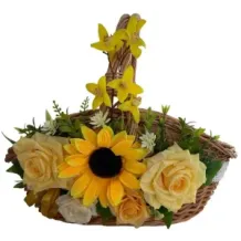 WIELKANOC KOSZYK Koszyczek wiklinowy duży HANDMADE. 72588