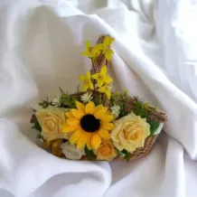 WIELKANOC KOSZYK Koszyczek wiklinowy duży HANDMADE. 72588