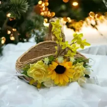 WIELKANOC KOSZYK Koszyczek wiklinowy duży HANDMADE. 72588