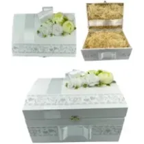 Prezent na ŚLUB ślubny prezent Drewniany kuferek. 72694