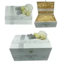 Prezent na ŚLUB ślubny prezent Drewniany kuferek. 72694