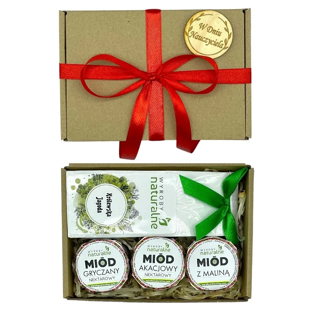 Prezent dla Nauczyciela Słodkiego Życia małe miodki herbata. 72823