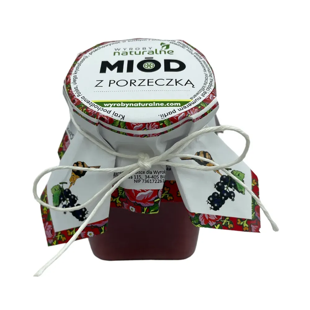 Miód ucierany z porzeczką 230g. 73035